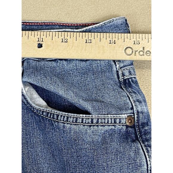 Lucky Brand Jeans Womens 10 Blue Low Rise Boot Leg Button Fly 90s Y2K Relaxed - Picture 6 of 16